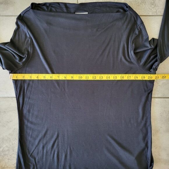 Reiss Black pullover long sleeve Top. Sz:L - Picture 7 of 8